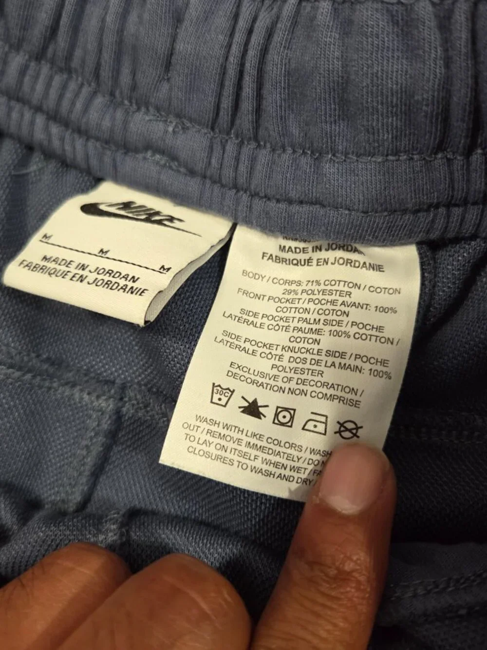 Nike Tech Fleece Teen Joggers Blue Boys Medium 26